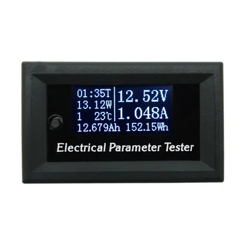 Multifunkční OLED Voltmetr Aktuální Metr Head Power Měřič Teploty Měřič Kapacity Baterie Tester Ampérmetr Nástroj