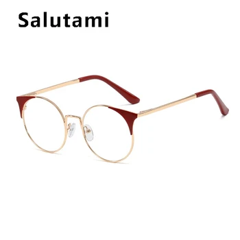 2020 Módní Unikátní Kočičí Oko Jasné, Brýle Rám Pro Ženy, Vintage Slitiny Elegantní Krátkozrakost Brýle Dámské Elegantní Brýle Odstíny Oculos