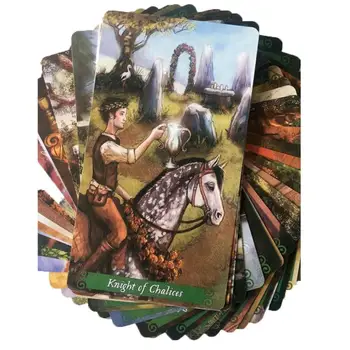 Zelená Čarodějnice Tarot Oracle Oracle Karty Board Paluba Hry Palying Cards Pro Párty Hra, 78 Ks Tarotových Karet