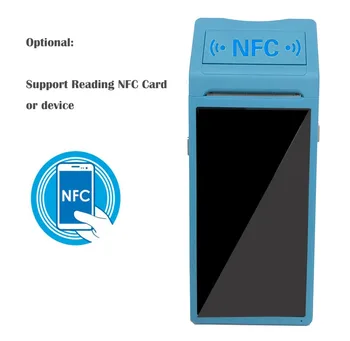 GOOJPRT Kapesní POS Počítač Android 6.0 PDA Terminál s 5.5 inch Touch 3G Wifi Bluetooth NFC Možnosti PDA Tepelné Tiskárny
