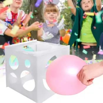 11 Otvory Balón Sizer Box Plastový Balónek Velikosti Nástroj pro Měření Balón Oblouky Sloupec pro Narozeniny, Svatby, Party Dekorace
