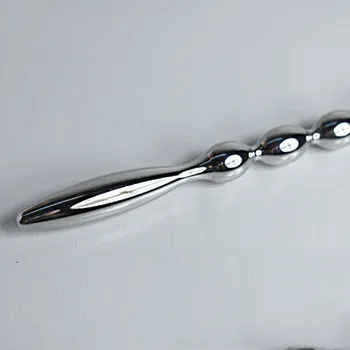 Penis Plug 304 z Nerezové Oceli Uretrální Dilatátor 200*9,8 mm Katetry Dilatátor sexuální hračky pro muže, gay