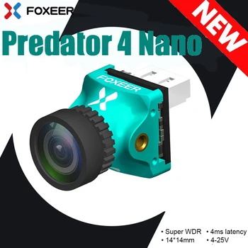 Foxeer Predator V4 Nano FPV Mini Kamera Super WDR, OSD 4ms Latence PAL/NTSC přepínatelné Kamery, 2 Palce vnitřní FPV Racing drone
