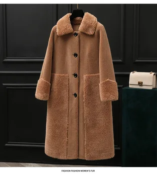 Chlupatá bunda dámská fleece bunda Směsi kašmíru částic vlněný kabát plyšové bunda umělé kožešiny kožešiny bunda Velké velikosti co