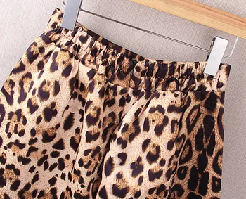 BACHASH Nového Roku 2018 Podzim Zima Ženy Vintage Satén Leopard Tisk Skládaná Sukně Vysokým Pasem A-Line Midi Tutu Sukně Velikost S-XL