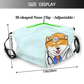 Shiba Masque Ochranu Roztomilé Anime Shiba Inu Pes Adulte Obličejová Maska S Filtry
