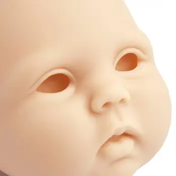 RSG Reborn Baby Doll 17 Palců Realistické Novorozence Roztomilé Dítě Kompletní Měkké Vinylové Tělo Nelakované Nedokončené Části DIY Prázdné Panenku Kit