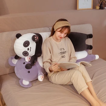 1ks 70-130 CM Roztomilý Panda Koala Plyšové Hračky kawaii Měkké Plněné Dlouho Polštář Panenky pro malé Holčičky, Spící Polštář Dárek k Narozeninám