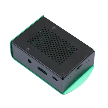 Raspberry Pi 3 Model B+ B Hliník Zelená a Černá Pouzdro Kovové pouzdro, RPI 3 Box Kompatibilní s Raspberry Pi 3 Model B