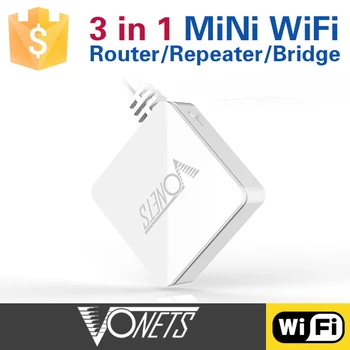 Vonets VAR11N-300 mini dual network port wireless bridge, router, repeater, wifi bridge