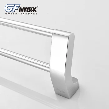 GFmark Double Ručník Tyče Chromované Závěsné Tyče Držák Držák Na Zeď Věšák Na Ručník Rail Rack Toalleros Koupelnové Doplňky