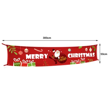3m Non-tkané Tkaniny Veselé Vánoce Banner Velký Vánoční Znamení, Vánoční Ozdoby pro Domácí, Venkovní Store Banner Vlajka Tahání