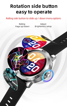 2020 Finow K15 Chytré Hodinky Muži Tělesné Teploty Válcování Menu Sport reloj inteligente Bluetooth 5.0 Chytré Hodinky Pro Android ios