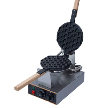 Německo Skladem 110V/220V Elektrický Non-stick Bubble Waffle Maker Vejce Kobliha Vafle Stroj S Časovačem A Kontrolou Teploty