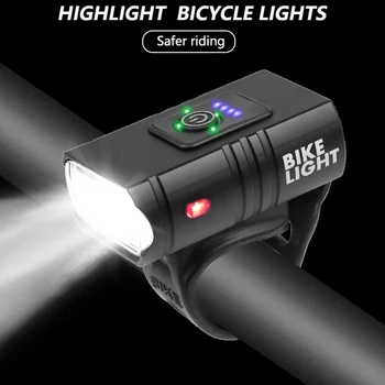T6 VEDL Kolo Světlo 10W 800LM 6 Režimy USB Nabíjecí Výkon Zobrazení MTB Horské Silniční Kolo Přední Lampa Cyklistické Vybavení