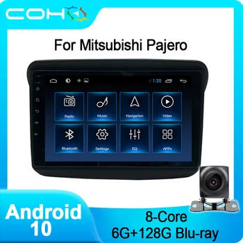 VINOTÉKA Pro Mitsubishi Pajero Sport Přehrávač Multimediálních Auto Rádio Coche Android 10.0 Octa Core 6+128 G