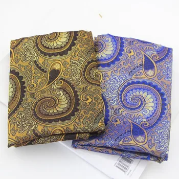 Nové 5 Design Emulace hedvábí vzor Paisley styl Broade Ručně vyráběné Tkaniny tkaniny art DIY deka Domácí textilní tkanina 50*75cm
