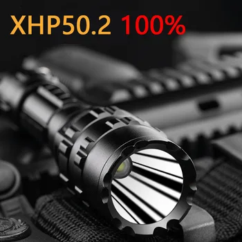 XHP50.2 Taktická Svítilna nejvýkonnější LED Svítilna Taktická Pochodeň USB Lov Flash Světlo L2 Dobíjecí Ruční Svítilna 26650