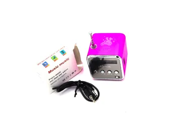 Nové Mini Reproduktor Rádio Bezdrátový Přenosný Micro USB Stereo Reproduktory Ubwoofer Sloupci Super Bass FM Rádio Přijímač-5