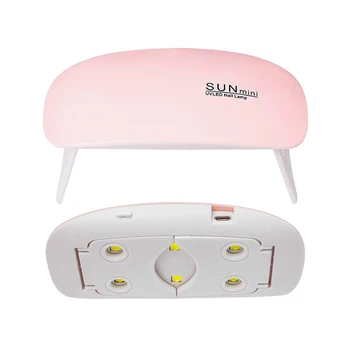 Nehty Lampa 6w mini Nail dryer bílá růžová uv LED lampa Přenosný usb rozhraní, Velmi vhodný pro domácí použití