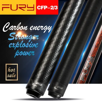 Nové Příjezdu Fury Billiard Černá Technologie Tágo Profesionální Uhlíkových Vláken tecnologia Hřídel Hot Prodej Billar Cue Stick Kit