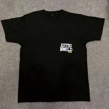 Travis Scott TOUR TRAVIS MEDVĚD Astroworld T-shirt Wen 1:1 vysoce Kvalitní T košile Top tees Hip Hop Letní Styl tričko