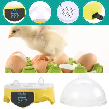 7 Vajec Kapacita Slepičí Vejce Ptáka Inkubátoru Vejce Rack Tray Půl Automatické Inteligentní Ovládání Křepelčí Papoušek Inkubační Nástroj