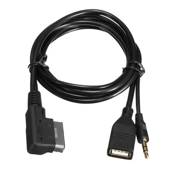 AUX rozhraní Hudbu MDI AMI MMI, Rozhraní USB+ChargerSupports USB rozhraní pro nabíjení ,Pro Audi A6L A8L Q7 A3 A1