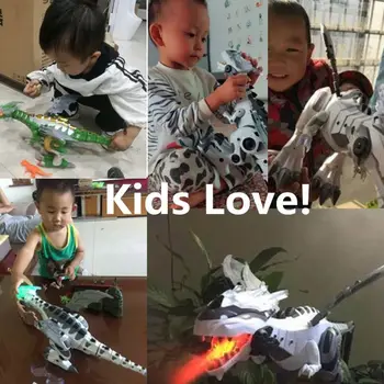 Dinosauří Hračky Bílý Elektrický Chůze Sprej Dinosaurus Robot S Světlo, Zvuk, Dinosauří Hračky Pro Chlapce Vánoční Dárek může Sprej Vody