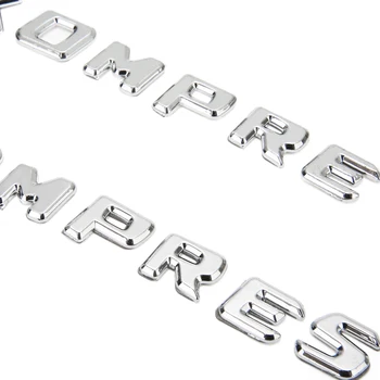2KS V8 Kompressor Dopis Auto Znak Odznak Chrom Boční Nárazník Nálepka 3D Design Pro Mercedes