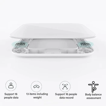 Xiaomi Mijia Mi Inteligentní Složení Těla Stupnice 2 Tukové Hmotnosti Koupelna Měřítku Digitální Elektronické LED obrazovky Rovnováhu, APLIKACE, analýza Dat