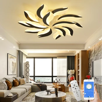 Teplé Akrylové Moderní Led lustr Pro Obývací Pokoj Ložnice Studie lampe plafond avīze Vnitřní Stropní lustr osvětlení AC90-260V