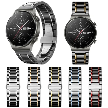 Keramické Popruh pro Huawei Watch Gt 2pro Keramické Nerezové Oceli Watchband pro Huawei Watch Gt2 Pro Gt2e s Butterfly Spony 22