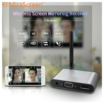 Mirascreen X6W Plus 5G 4K anycast Miracast Wireless DLNA, AirPlay Displej Dongle Přijímač Auto zobrazení 5G TV Stick