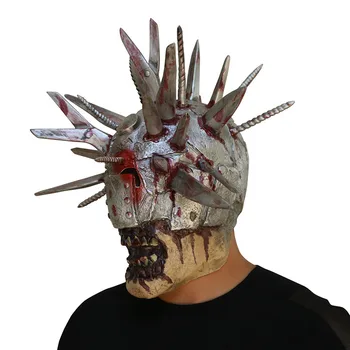 Nože Zombie Terror Mask The Walking Dead Maska Halloween Party s Simulace Zbraní na Hlavu Latex Přilba Blade Lidí Masku