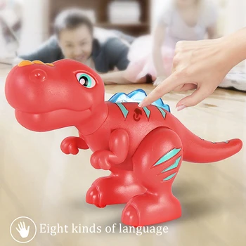 Magnetické Puzzle 3D Dinosaur Shromáždění Zvířat Budově Vzdělávací Hračky pro Děti, Nahrávání Elektrické Hračky pro Děti, Vánoční