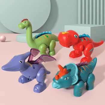 Magnetické Puzzle 3D Dinosaur Shromáždění Zvířat Budově Vzdělávací Hračky pro Děti, Nahrávání Elektrické Hračky pro Děti, Vánoční