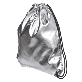 Stříbrné Pevné PU batoh žen mochilas mujer 2020 Nový kožený batoh mochila masculina bagpacks školní tašky pro teenagery