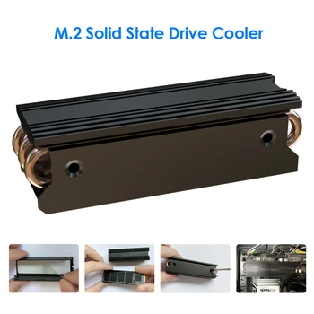 M. 2 Solid State Drive Cooler Chladič pro PC Počítač, Hliníkové Slitiny Měď 2280 SSD Chladič Chlazení Pad