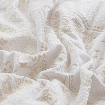 Korea styl béžové a bílé ložní soupravy 4/9ks fleece žakárové zimě Plné, Královna, Král peřinu+Bedskirt+povlaky na polštáře dívka posteli 38