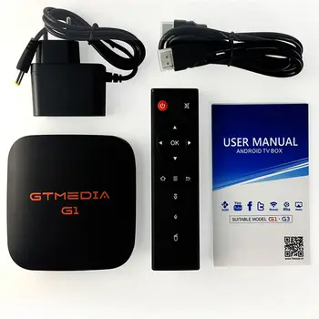 GTmedia G1 Android 7.1 TV Box 1GB RAM 8GB ROM Ultra HD 1080P H. 265 4K pro Google gtplayer Player Store, Youtube, Smart Set-Top Box