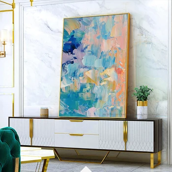 Ručně malované pinturas al oleo abstractas lamely decorativas porovnání cuadros plátno Vintage malba nástěnné malby obývací pokoj umění