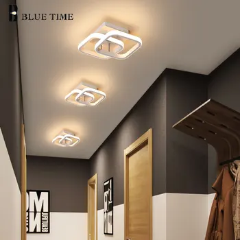 LED Moderní Stropní Světla Pro Ložnice Obývací Pokoj Jídelna Black&White Skončil Chodbě Světlo Balkon Osvětlení Stropní Svítidla