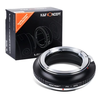 K&F Pojetí Objektiv Mount Adaptér pro Pentax K PK Mount SLR Objektiv Fujifilm G-Mount GFX Mirrorless Digitální Fotoaparáty pro GFX 50.
