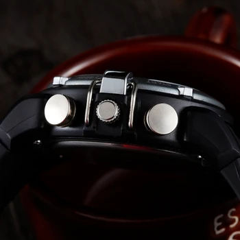 OHSEN Pánské Náramkové hodinky Muži Sportovní Hodinky Módní Analogové Digitální Displej Quartz Hodinky Muži Vojenské Hodinky Zadní Světlo Gumové