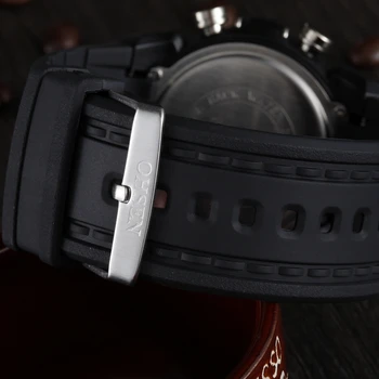 OHSEN Pánské Náramkové hodinky Muži Sportovní Hodinky Módní Analogové Digitální Displej Quartz Hodinky Muži Vojenské Hodinky Zadní Světlo Gumové