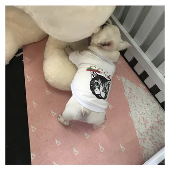 Nový Pes Svetr Francouzský Buldoček Módní Dva-Legged Karikatura Tištěné Oblečení Pet Oblečení Pohodlné Ležérní Oblečení Pro Psy