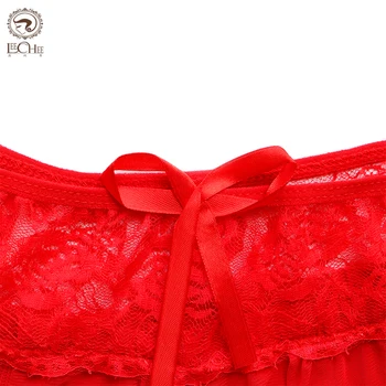 Krajka Červená 3ks spodní Prádlo Set Sexy G-string Šaty Exotické Oblečení, Erotické spodní Prádlo Lenceria Transparentní Ropa Interiéru Porno Kostýmy
