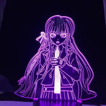 Anime Waifu 3d Lampa Taiga Aisaka Toradora Led Noční Světlo Toradora Taiga Aisaka pro Ložnice Dekor Dárek Barevné Noční světlo