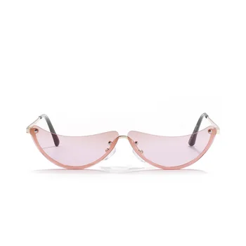 2020 Vintage půlkruh Módní sluneční Brýle bez Obrouček Řidičské Brýle Ženy Muži Bezrámové Punk Brýle Odstíny UV400